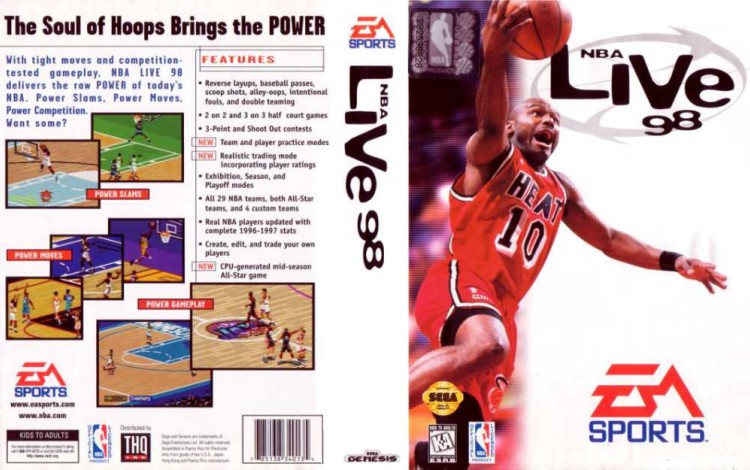 NBA Live '98 - Sega Genesis | VideoGameX