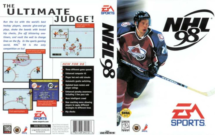 NHL '98 - Sega Genesis | VideoGameX