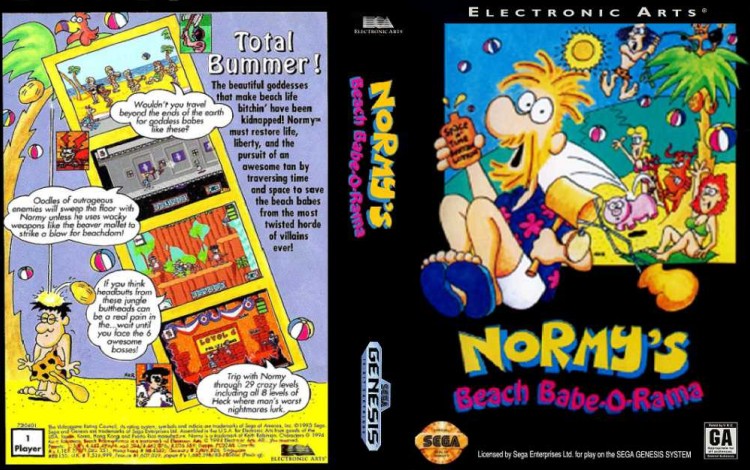 Normy's Beach Babe-o-Rama - Sega Genesis | VideoGameX