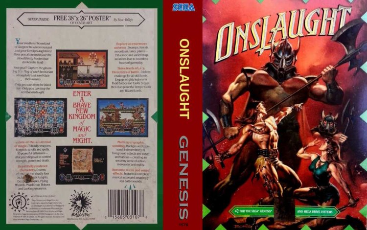 Onslaught - Sega Genesis | VideoGameX