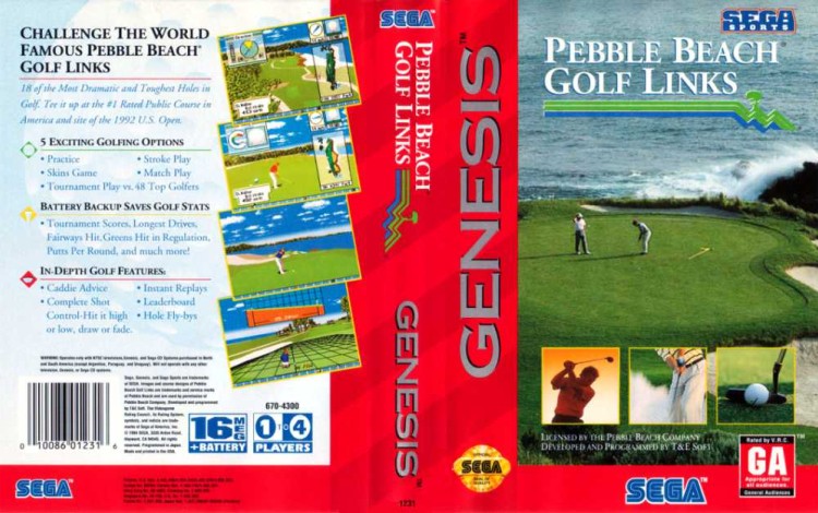 Pebble Beach Golf Links - Sega Genesis | VideoGameX