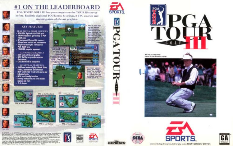 PGA Tour Golf III - Sega Genesis | VideoGameX