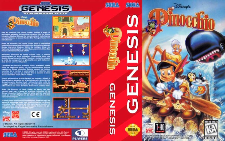 Pinocchio, Disney's - Sega Genesis | VideoGameX