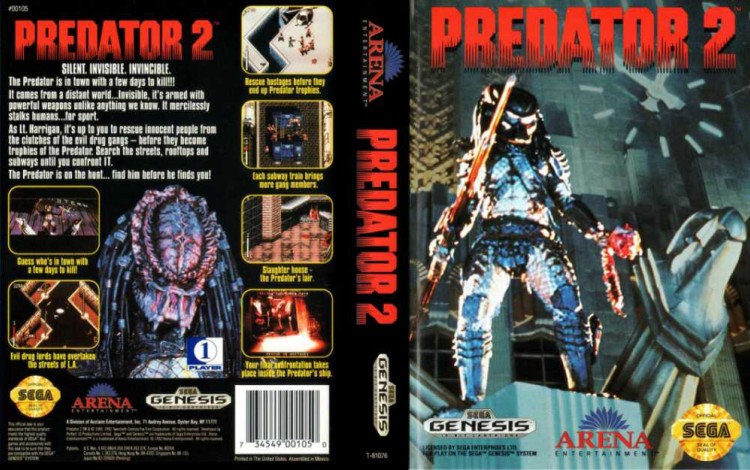 Predator 2 - Sega Genesis | VideoGameX