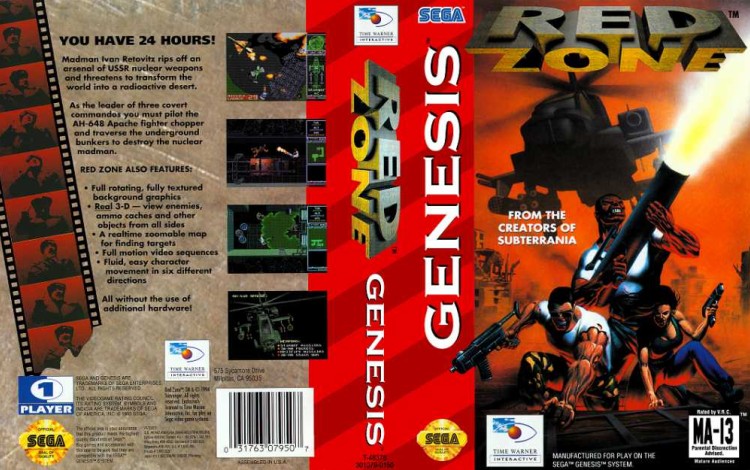 Red Zone - Sega Genesis | VideoGameX