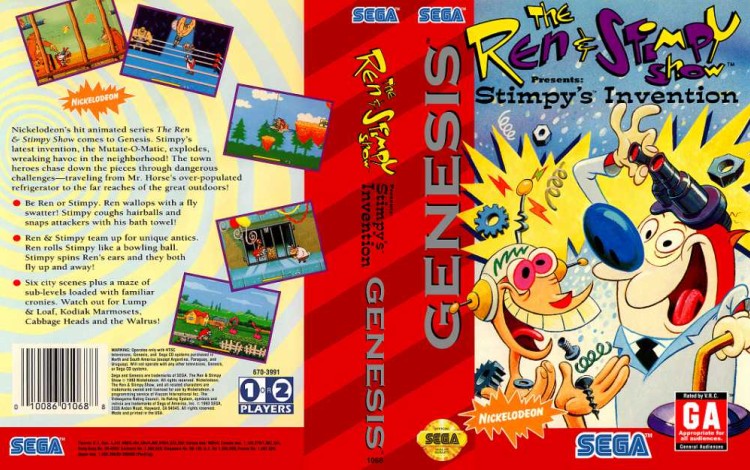 Ren & Stimpy Show Presents, The: Stimpy's Invention - Sega Genesis | VideoGameX