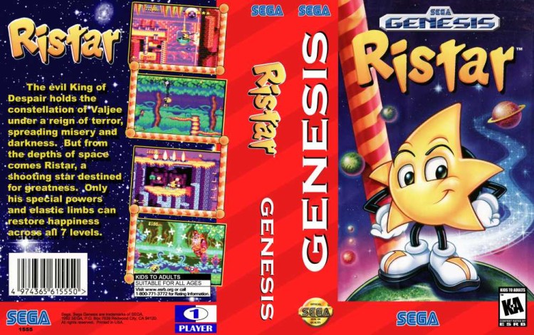 Ristar - Sega Genesis | VideoGameX