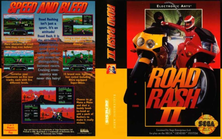 Road Rash II - Sega Genesis | VideoGameX