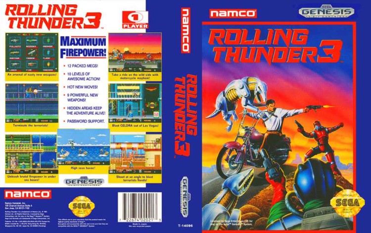 Rolling Thunder 3 - Sega Genesis | VideoGameX