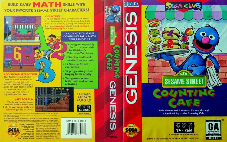 Sesame Street: Counting Cafe - Sega Genesis | VideoGameX