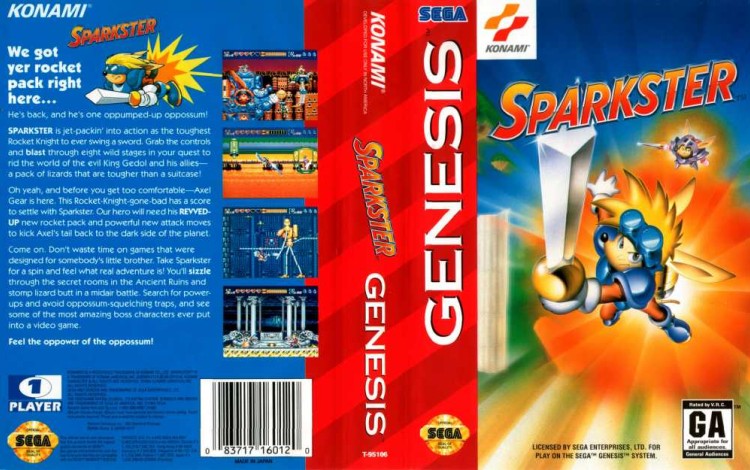 Sparkster - Sega Genesis | VideoGameX