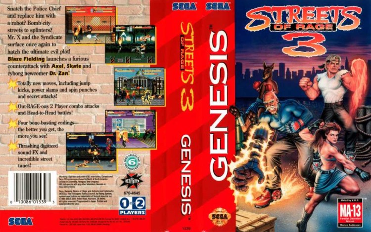 Streets of Rage 3 - Sega Genesis | VideoGameX