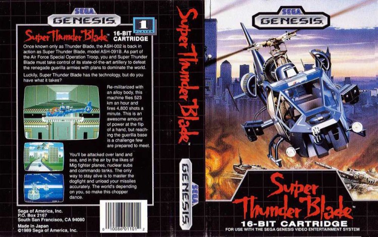 Super Thunder Blade - Sega Genesis | VideoGameX