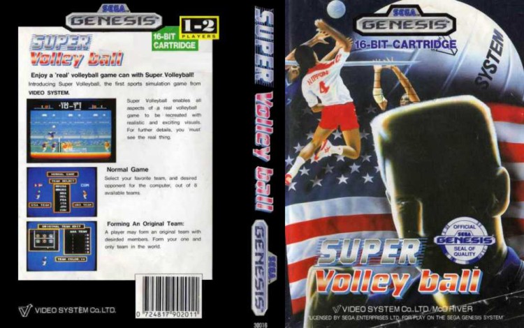 Super Volleyball - Sega Genesis | VideoGameX