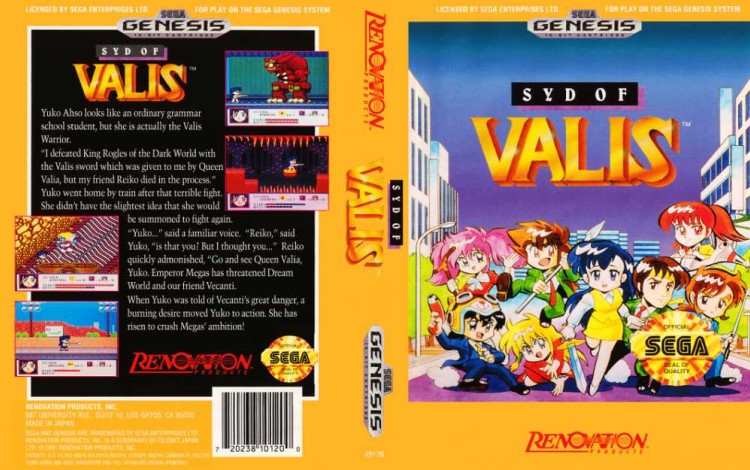 Syd of Valis - Sega Genesis | VideoGameX