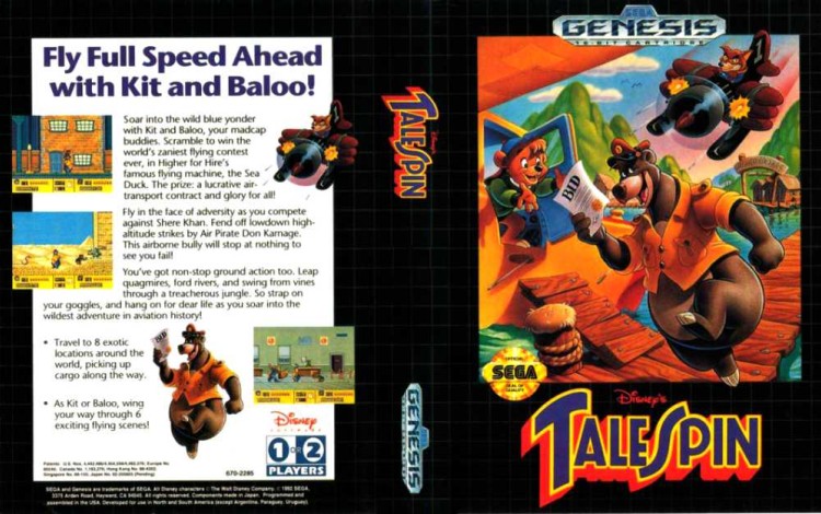 Talespin - Sega Genesis | VideoGameX