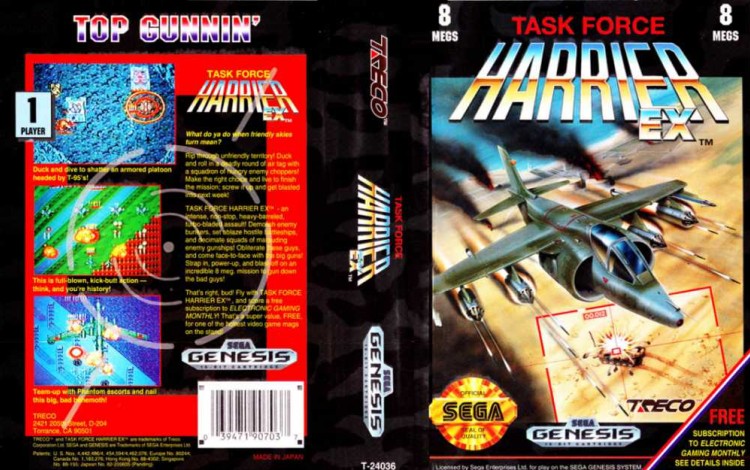 Task Force Harrier EX - Sega Genesis | VideoGameX
