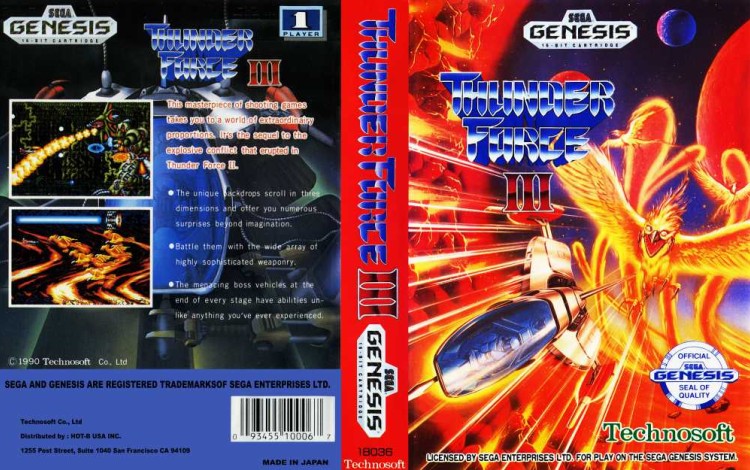 Thunder Force III - Sega Genesis | VideoGameX