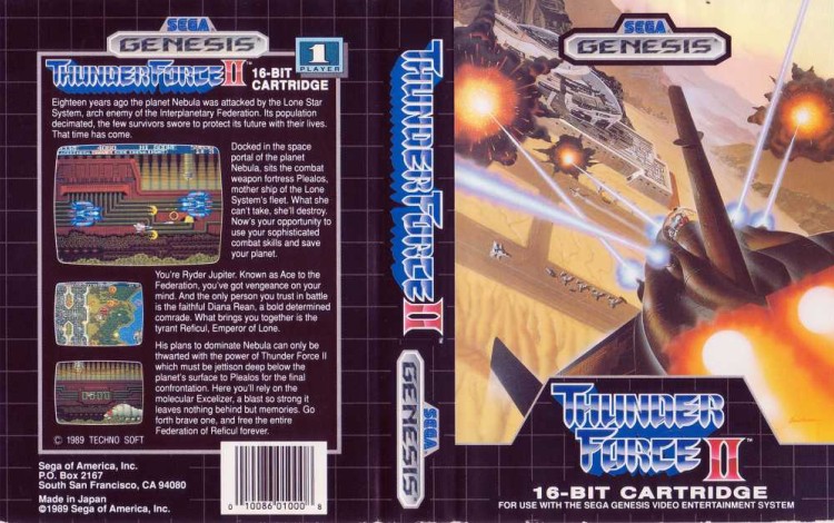 Thunder Force II - Sega Genesis | VideoGameX