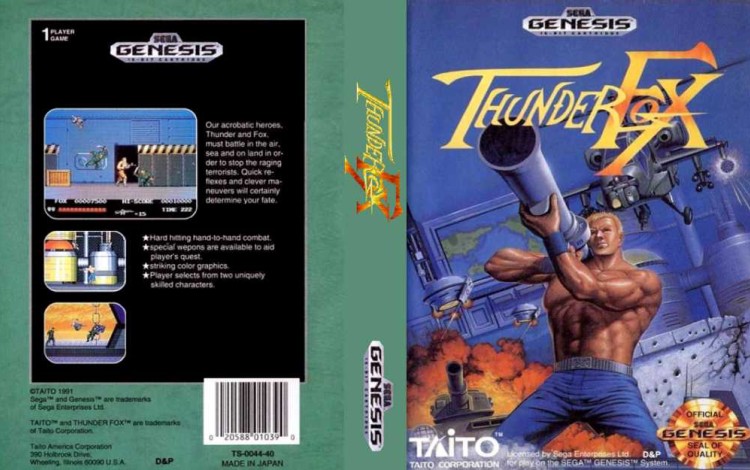 ThunderFox - Sega Genesis | VideoGameX