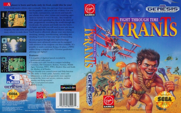 Tyrants: Fight Through Time - Sega Genesis | VideoGameX