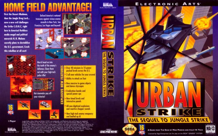 Urban Strike - Sega Genesis | VideoGameX