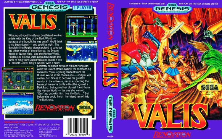 Valis - Sega Genesis | VideoGameX