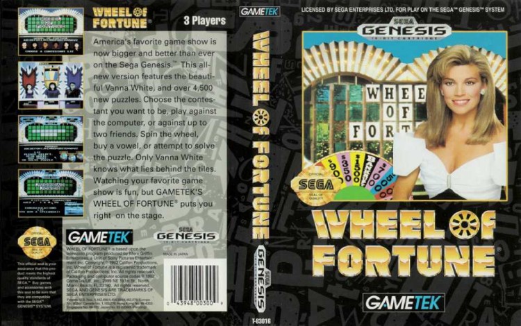 Wheel of Fortune - Sega Genesis | VideoGameX