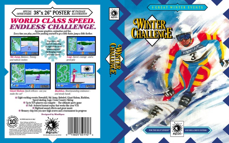 Winter Challenge - Sega Genesis | VideoGameX