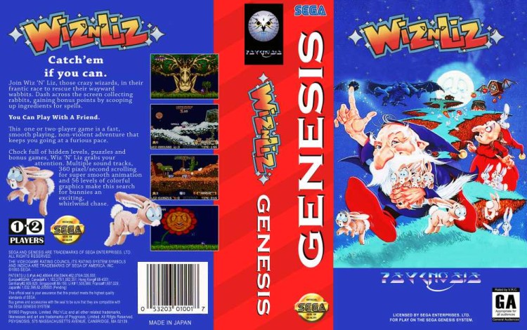 Wiz 'N' Liz - Sega Genesis | VideoGameX