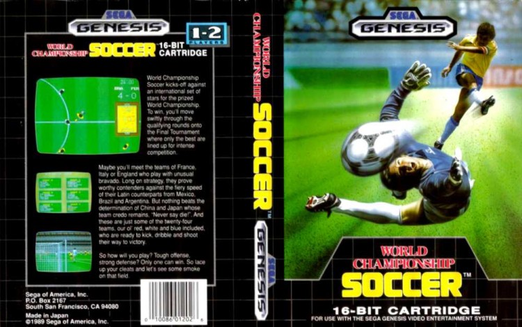 World Championship Soccer - Sega Genesis | VideoGameX