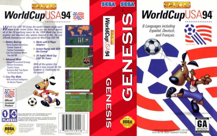 World Cup USA '94 - Sega Genesis | VideoGameX