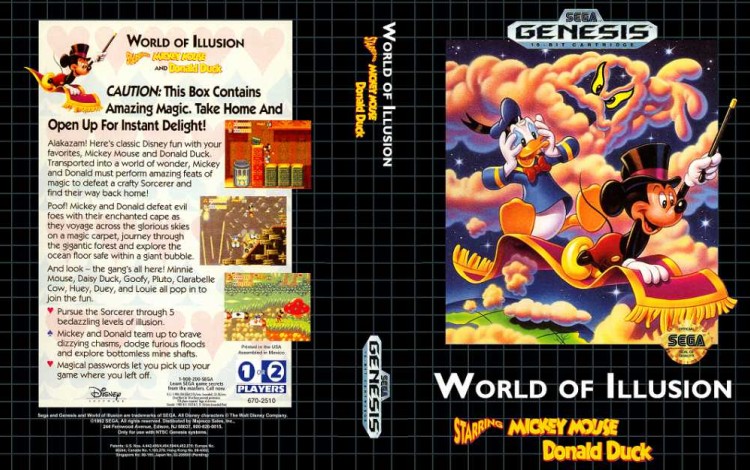 World of Illusion Starring Mickey Mouse and Donald Duck - Sega Genesis | VideoGameX