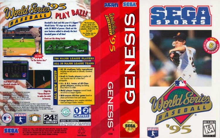 World Series Baseball '95 - Sega Genesis | VideoGameX