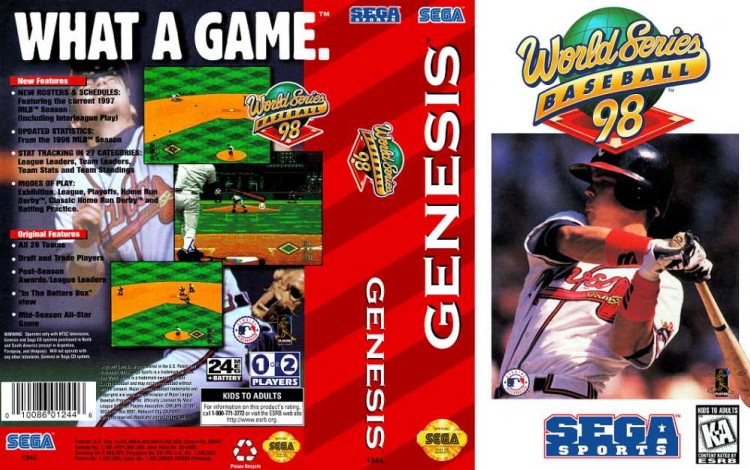 World Series Baseball '98 - Sega Genesis | VideoGameX