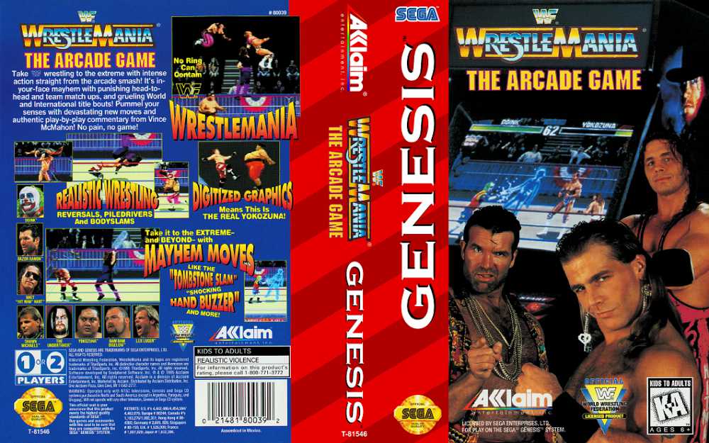 WWF Wrestlemania: The Arcade Game - Sega Genesis | VideoGameX