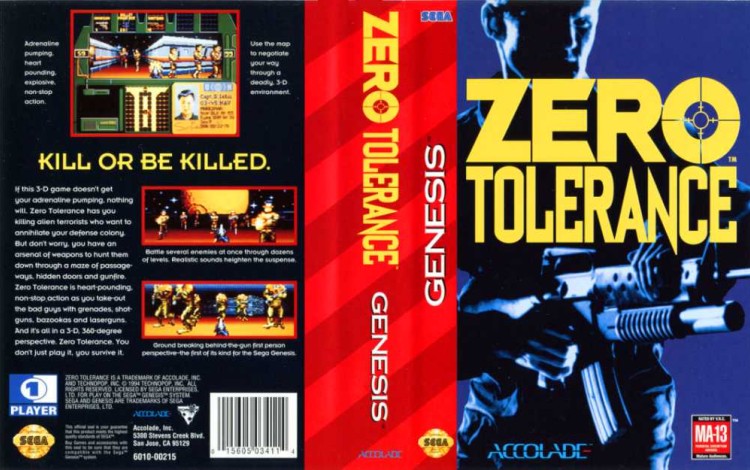 Zero Tolerance - Sega Genesis | VideoGameX