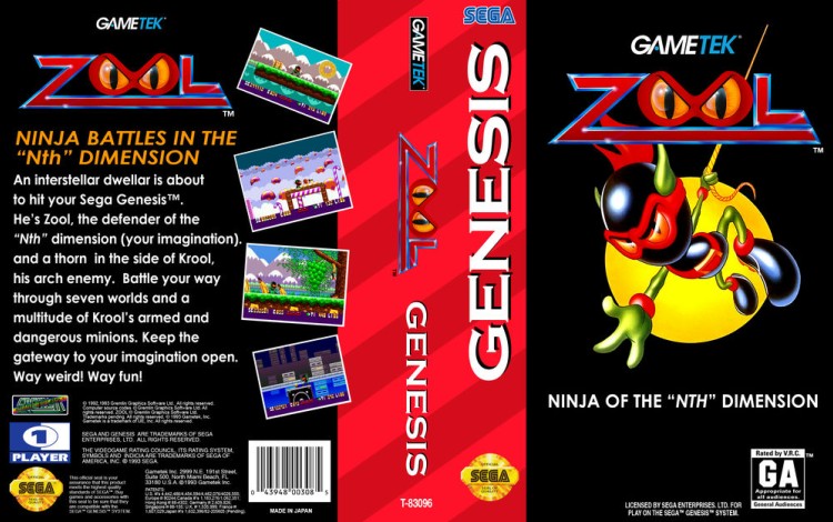 Zool: Ninja of the Nth Dimension - Sega Genesis | VideoGameX