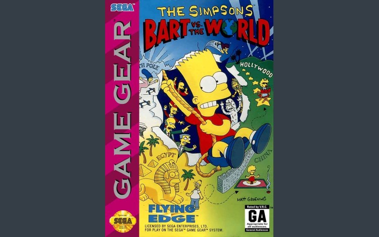 Simpsons, The:  Bart vs. The World - Game Gear | VideoGameX