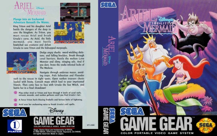 Ariel, Disney's The Little Mermaid - Game Gear | VideoGameX