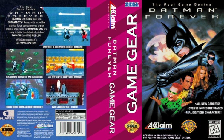 Batman Forever - Game Gear | VideoGameX