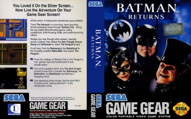 Batman Returns - Game Gear | VideoGameX