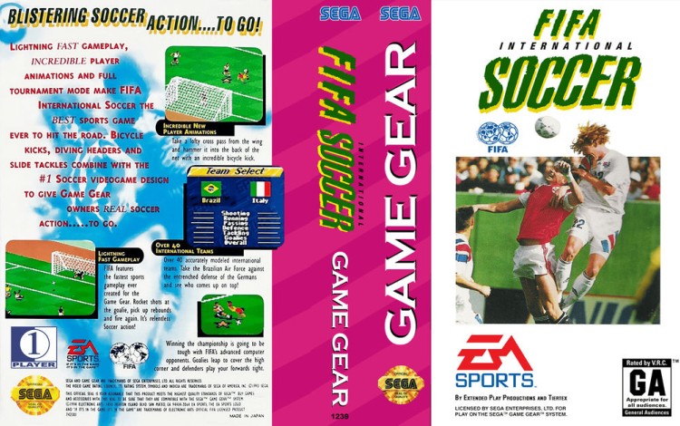 FIFA International Soccer - Game Gear | VideoGameX