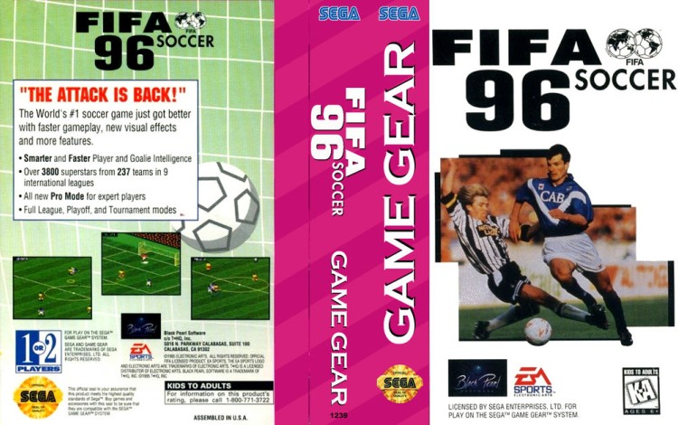 FIFA Soccer '96 - Game Gear | VideoGameX