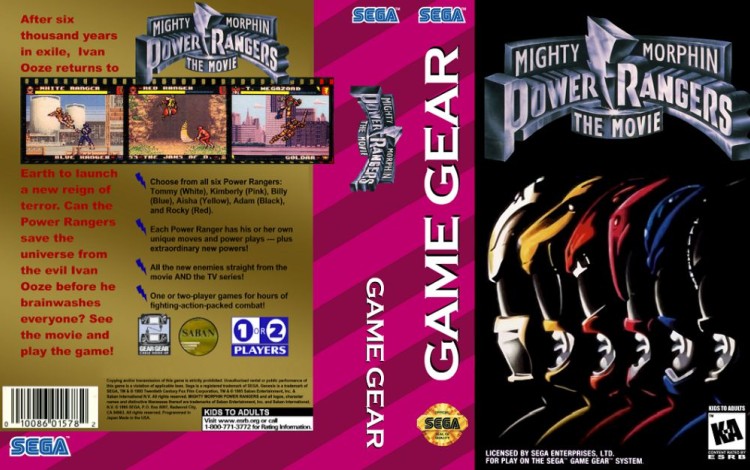 Mighty Morphin' Power Rangers: The Movie - Game Gear | VideoGameX