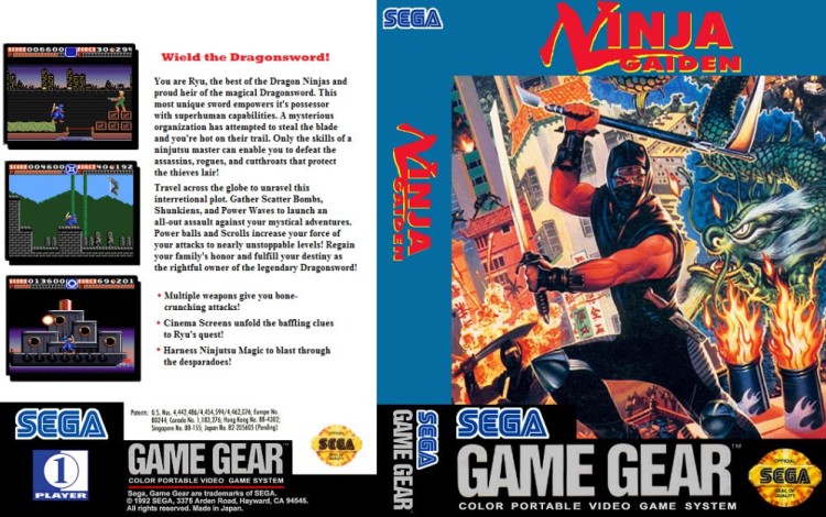 Ninja Gaiden - Game Gear | VideoGameX