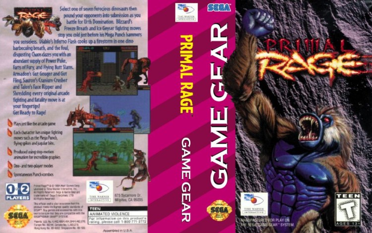 Primal Rage - Game Gear | VideoGameX