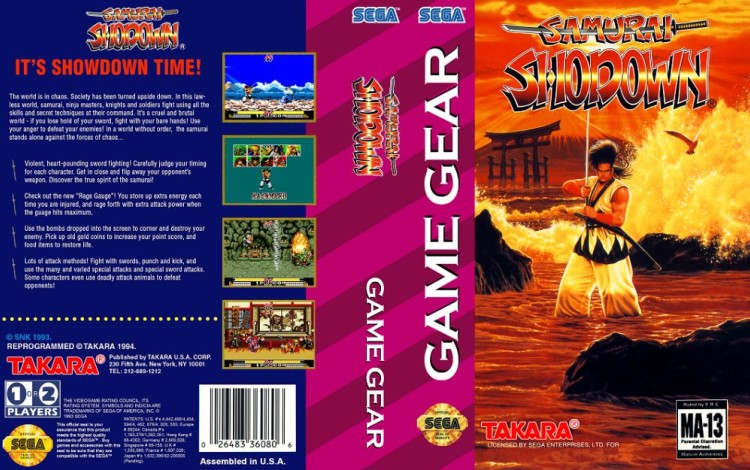 Samurai Shodown - Game Gear | VideoGameX