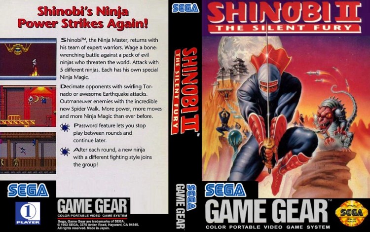 Shinobi II: The Silent Fury - Game Gear | VideoGameX