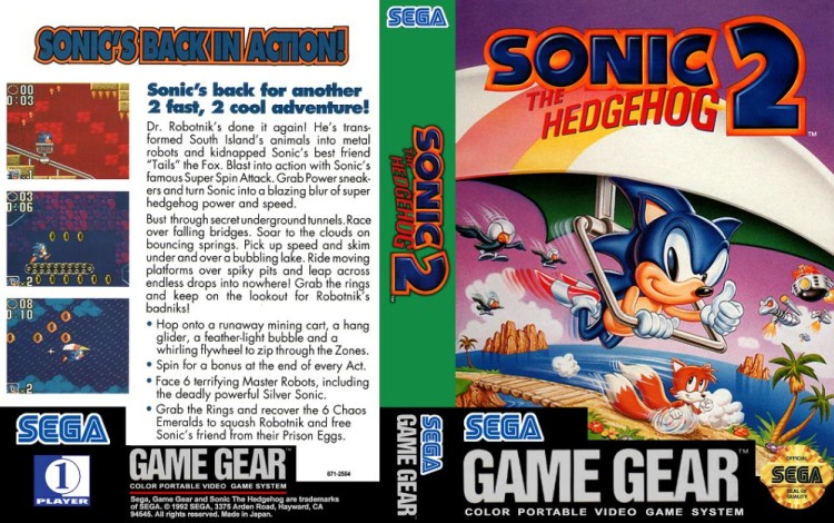 Sonic the Hedgehog 2: Sonic and Tails - Game Gear | VideoGameX